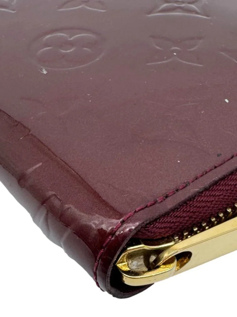 Louis Vuitton  Monogram Vernis Zippy Wallet Amarante